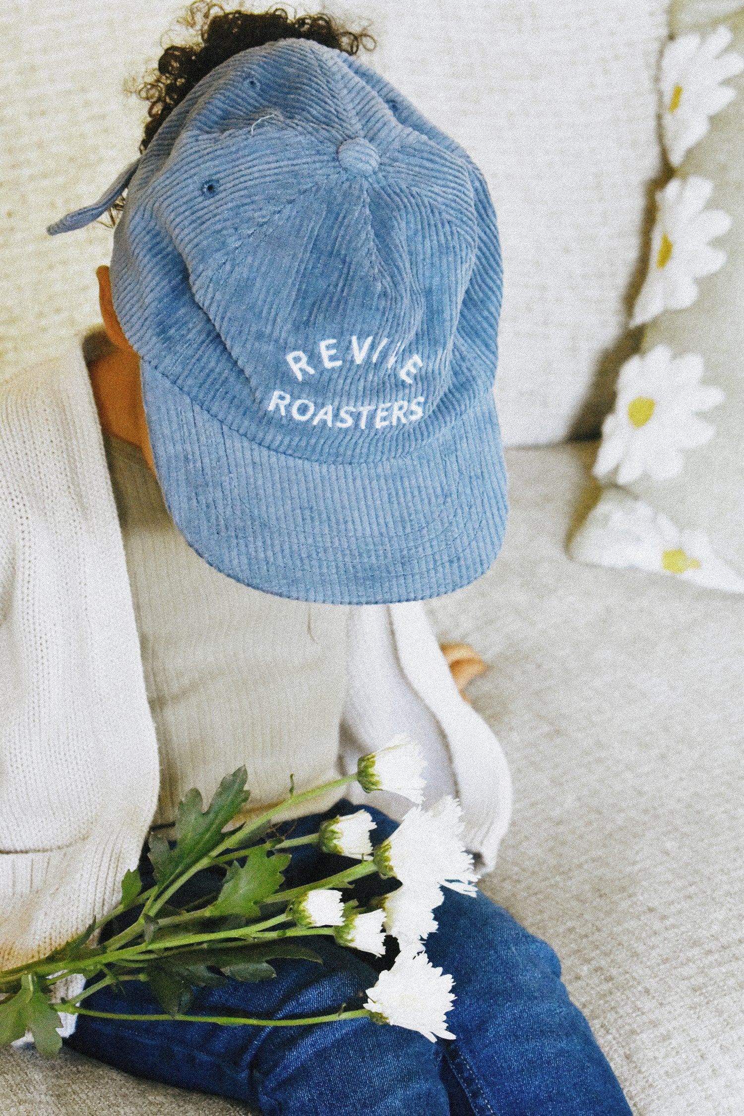 Revive Kids Hat in Blue Corduroy - Revive Roasters